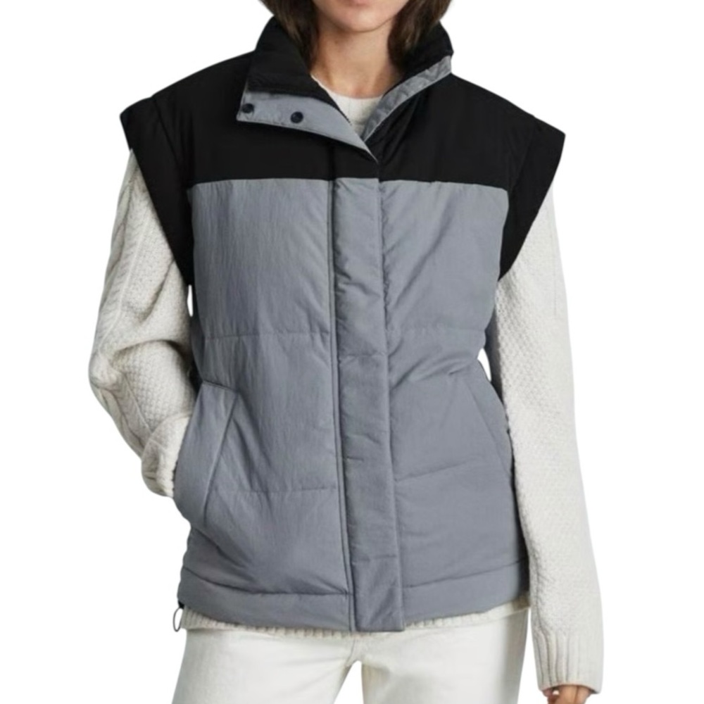 Everlane primaloft oversized boxy fit colour block vest XS excellent condition